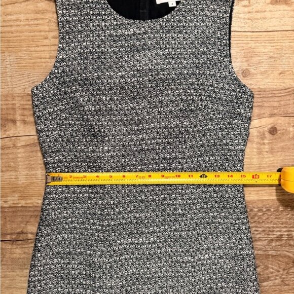 Adam Lippes Black & White Tweed Sleeveless Lined Sheath Dress Size 4 EUC ($330) - Picture 5 of 6